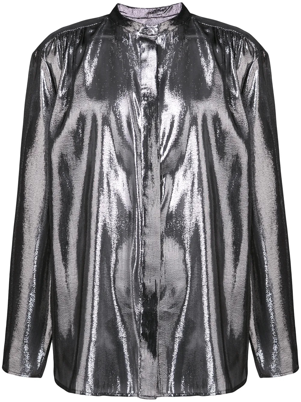 Nili Lotan Marliana blouse - Metallic | FarFetch US