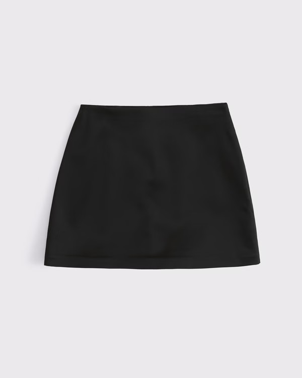 Women's Satin Sculpt Mini Skort | Women's Bottoms | Abercrombie.com | Abercrombie & Fitch (US)
