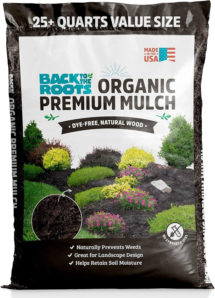 Back to the Roots 25.7qt (1 Cubic ft) Organic Premium Mulch | Amazon (US)