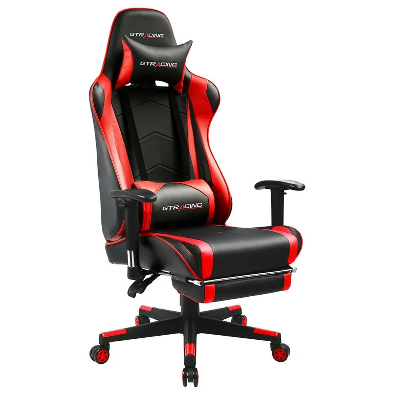 GTRACING Gaming Chair Office Chair PU Leather with Footrest & Adjustable Headrest for Adults and ... | Walmart (US)