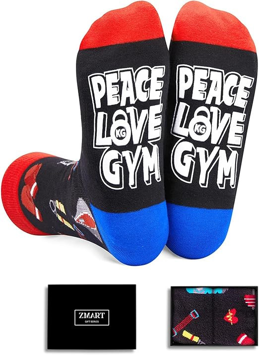 Zmart Artist Gifts for Men Women - Artsy Gifts for Artists, Gym Weight Lifting Weed Socks | Amazon (US)