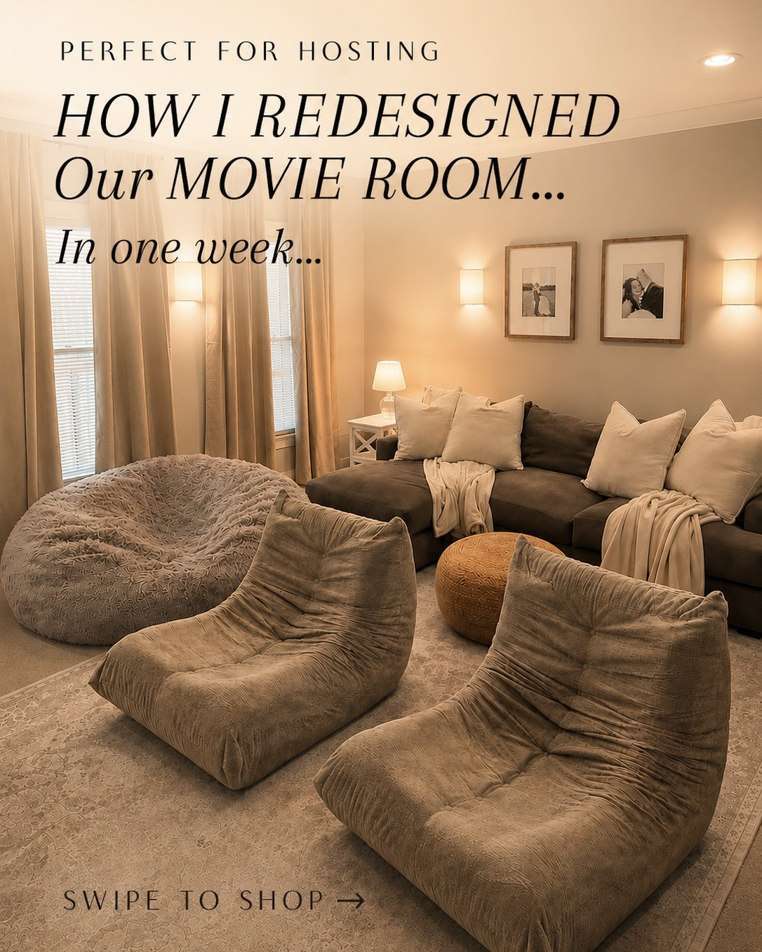 It’s been a little too long since I did a bigger room redesign at home! Our downstairs den has always been the perfect canvas for entertaining but with a super busy schedule, we just never got around to sprucing it up! 

With our baby girl on the way in a few weeks and fall just around the corner, now felt like the perfect time! 🧸🍂

So many cozy elements that have completely changed the feel of this space, Shop my links below!

#LTKHome #LTKSeasonal