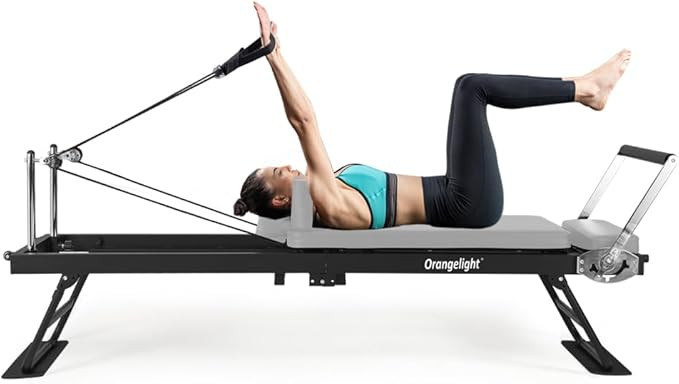 Pilates Reformer Machine for Home Gym and Studio - Foldable Reformer Pilates Machine Equipment Up... | Amazon (US)