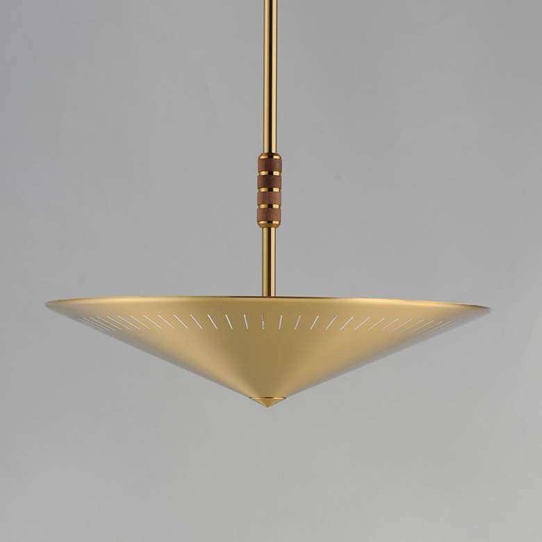 Helsinki 20" Pendant - Natural Aged Brass - #9337D | Lamps Plus | Lamps Plus