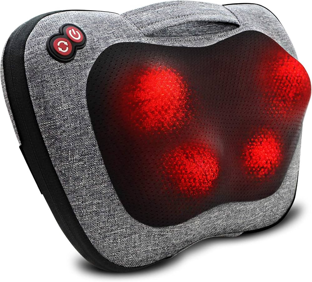 VIKTOR JURGEN Back Massager, Neck Massager with Heat, Massage Pillow Gifts for Men & Women, Elect... | Amazon (US)