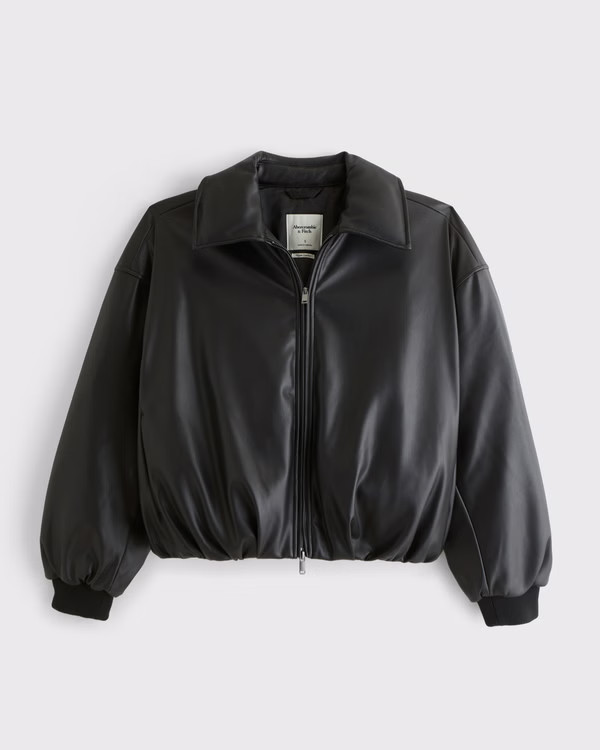 Women's Bubble Hem Short Coat | Women's New Arrivals | Abercrombie.com | Abercrombie & Fitch (UK)