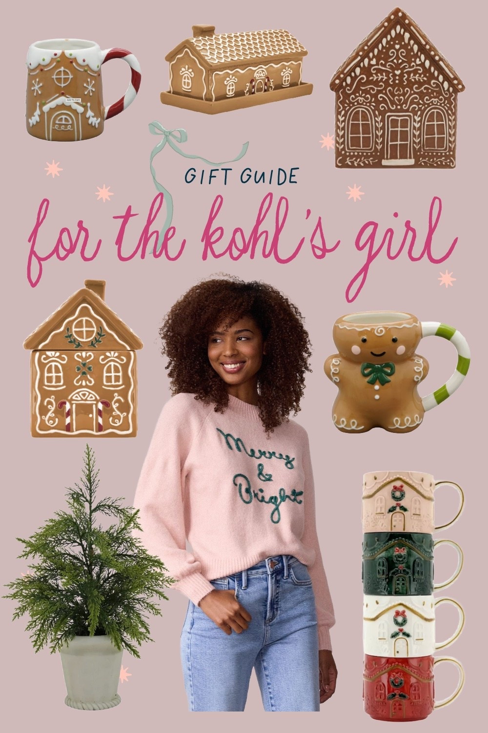 Kohl’s girl gift guide ✨🩷〰️ everything is on MAJOR sale 👏🏻

Gingerbread house 
Gingerbread mug
Pink christmas 

#LTKCyberWeek #LTKHoliday #LTKGiftGuide