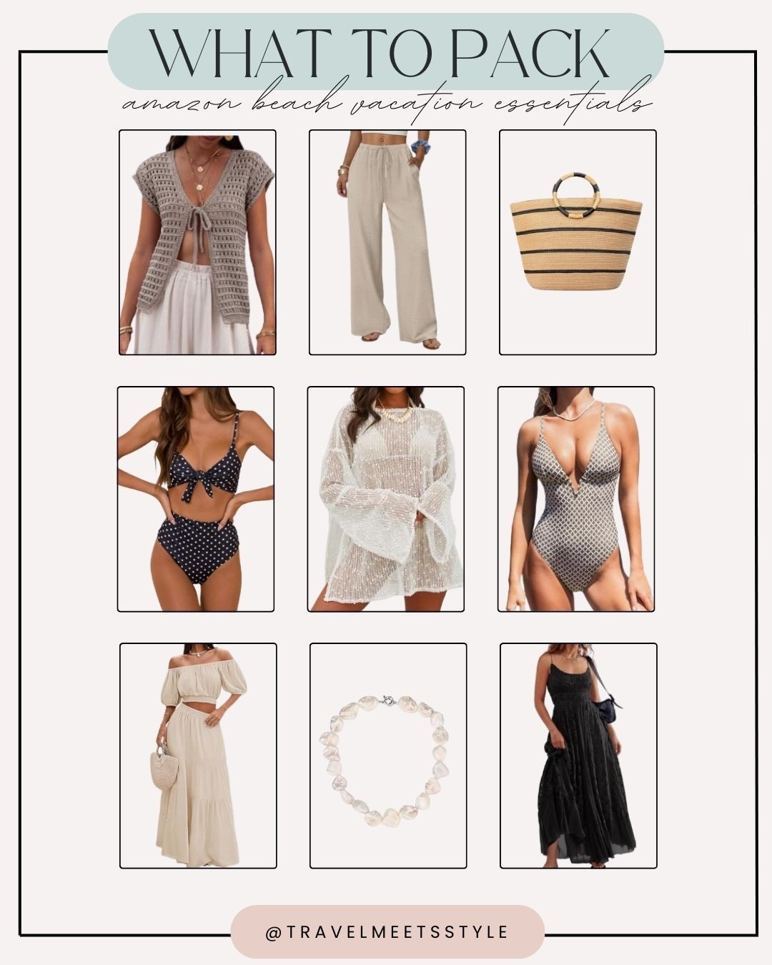 Headed somewhere sunny and need some help packing for your trip? This is your destination for the ultimate beach vacation packing list. 

Explore here for vacation outfits beach + spring break outfits for every adventure and make sure to check out my Amazon storefront for more Amazon finds + Amazon must-haves 🌸

#LTKTravel #LTKSwim