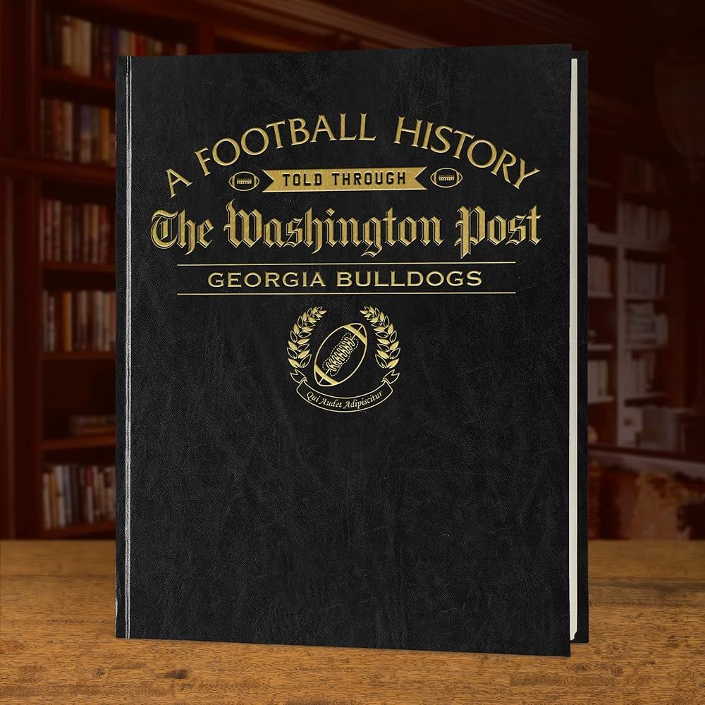 Signature gifts Personalized College Football Newspaper History Book, A3 Large Deluxe Hardcover -... | Amazon (US)