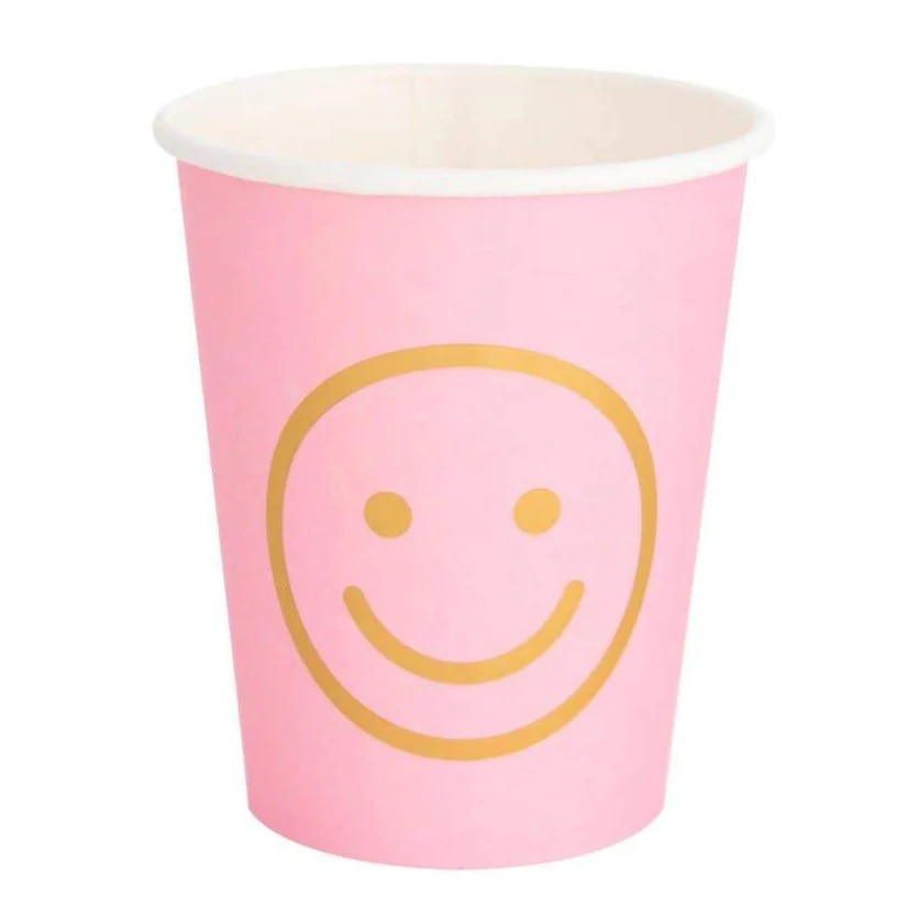 Blush Smiley Face Cups | Ellie and Piper