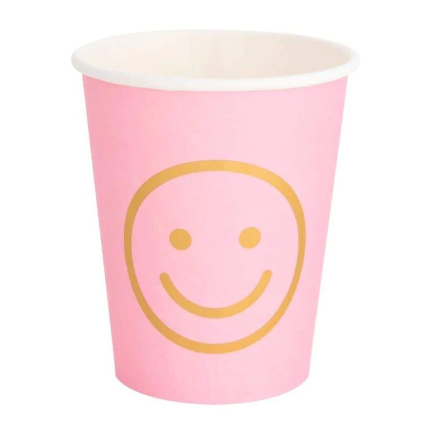 Blush Smiley Face Cups | Ellie and Piper