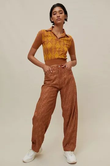 BDG Rih Embossed Corduroy Pant | Urban Outfitters (US and RoW)