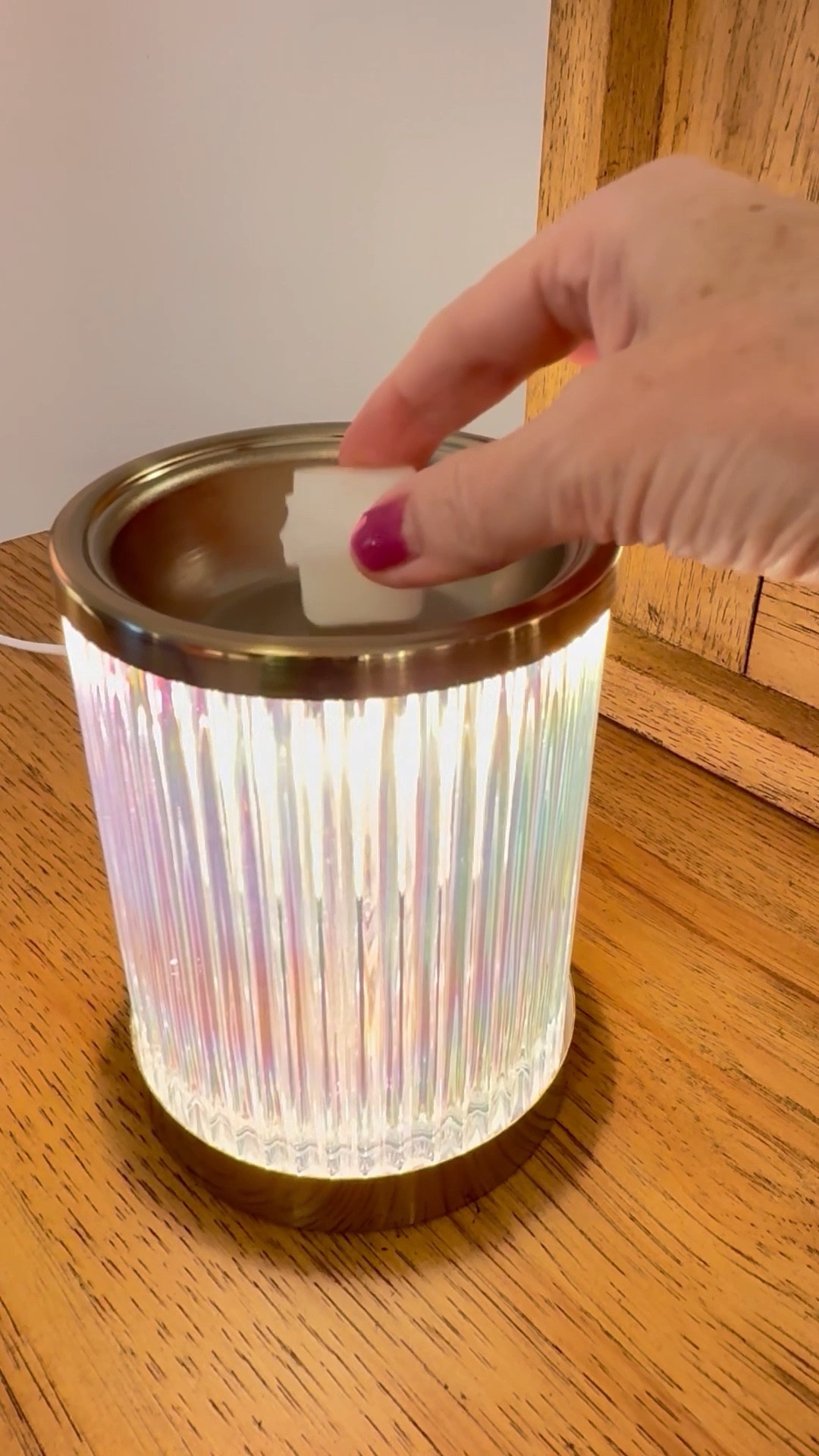 Unboxing my new Better Homes & Gardens full-size wax warmer. It has a ribbed glass design, and it also has gold accents on the top and bottom. It comes with the bulb, and I’m adding my new favorite wax melt scent from allswell in the scent Glow which is a combination of vanilla , pear and coconut and it’smells  so so good. Here it is lit up and ready to enjoy.  From Walmart for the home. Fragrance Spring scent. Music: Let's Celebrate
Musician: Music_Unlimited
Site: https://pixabay.com/music/letx27s-celebrate-lo-fi-hip-hop-music-121573/


#LTKHome