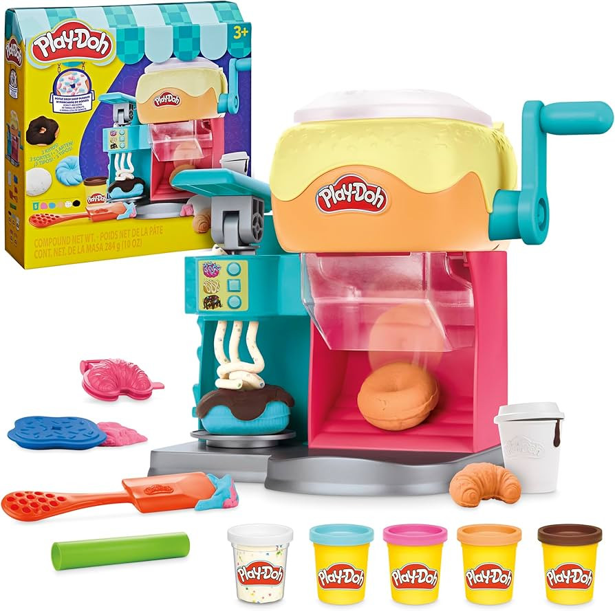 Play-Doh Donut Drop Shop Playset, Play Food Toy, Kids Arts & Crafts, 3+ Years | Amazon (US)