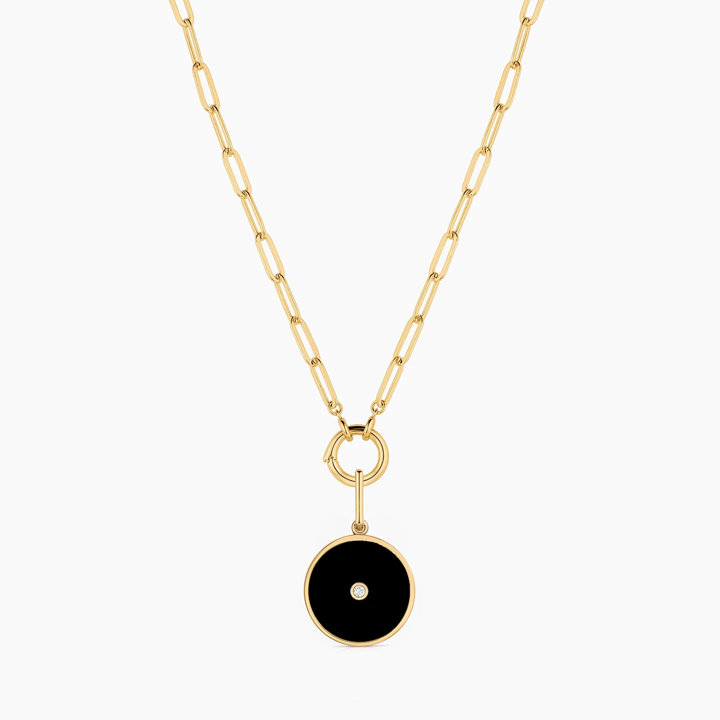 Balia Black Enamel Coin | Thatch