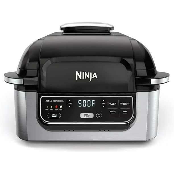 Ninja Foodi 5-in-1 4-qt. Air Fryer, Roast, Bake, Dehydrate Indoor Electric Grill (AG302), 10" x 1... | Walmart (US)