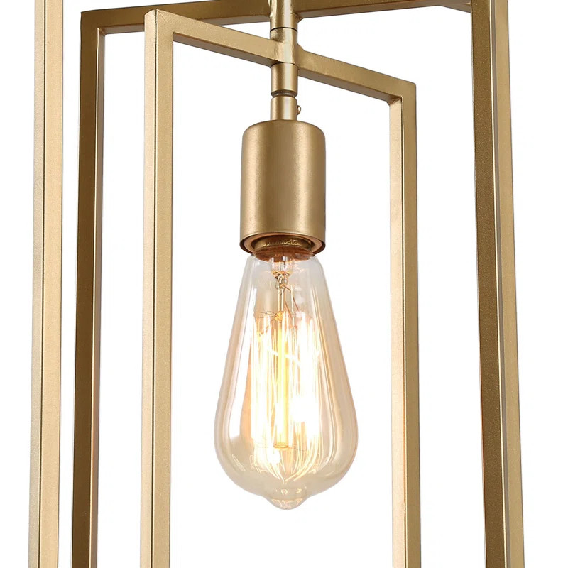 Lotty 1 - Light Single Rectangle Pendant Light | Wayfair North America