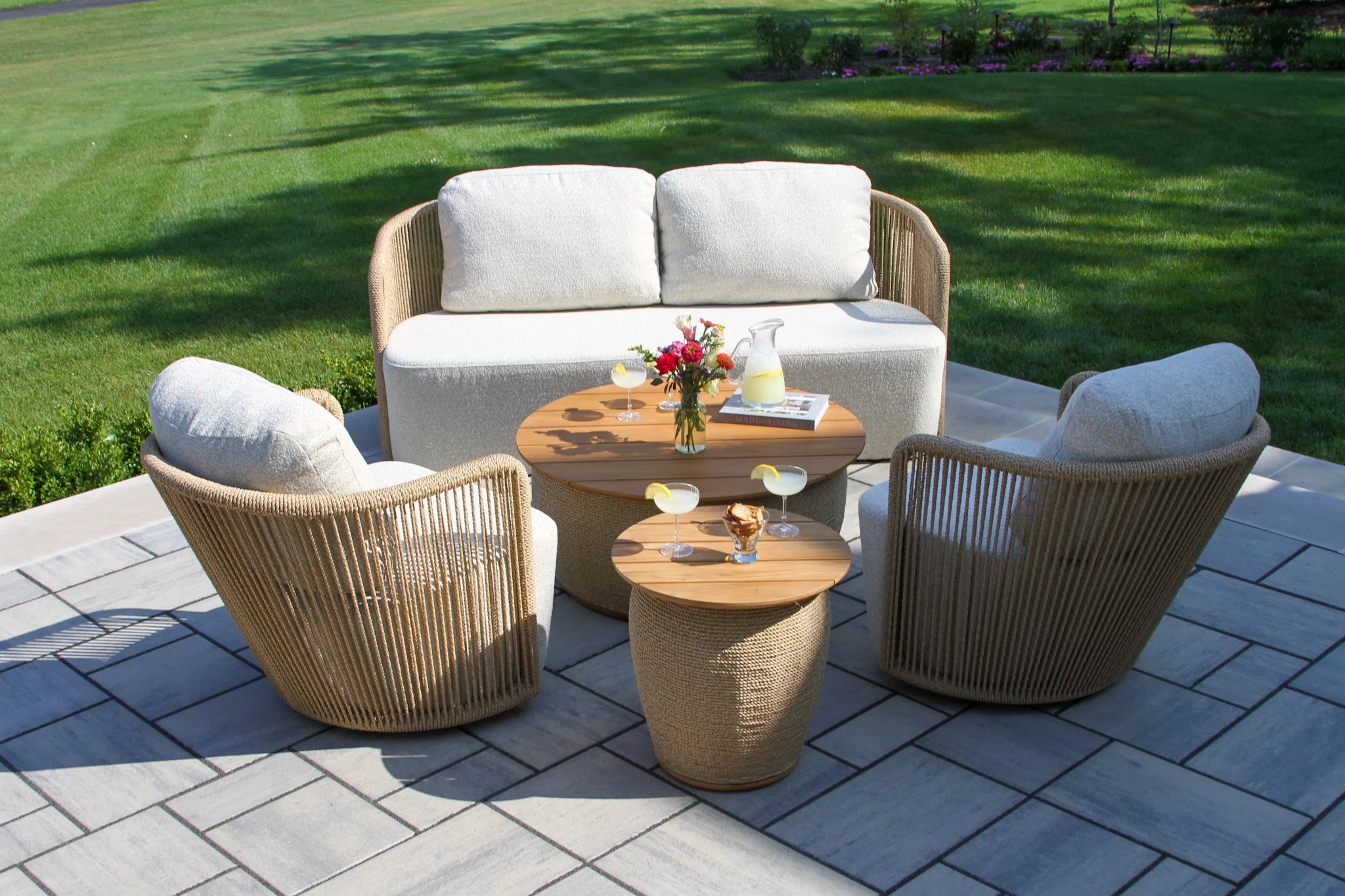 Fayette 5-piece Cable Wicker Seating Group | Joss & Main