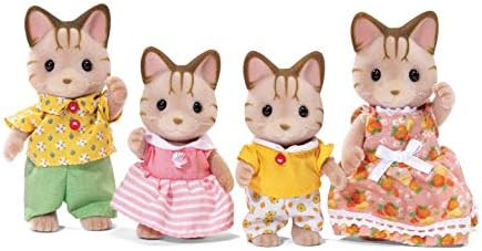 Calico Critters, Sandy Cat Family, Dolls, Dollhouse Figures, Collectible Toys, Premium, 3 inches | Amazon (US)