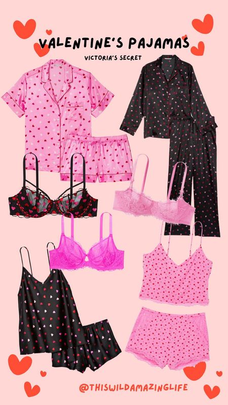 Valentine’s PJs for Valentines Day! #valentinesday #lingerie #valentinespjs #victoriassecret #pajamas 

#LTKcurves