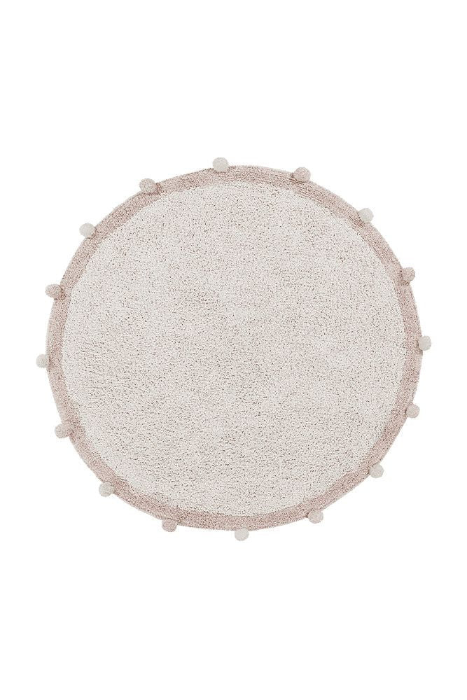 Washable Round Rug Bubbly Natural - Nude Ø 4' - Lorena Canals | Lorena Canals | Lorena Canals