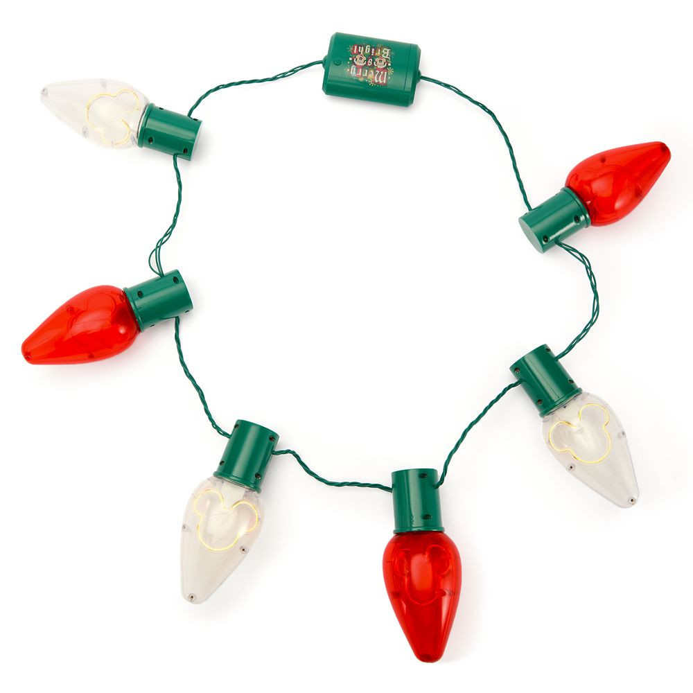 Mickey Mouse Icon Light-Up Holiday Glow Necklace Official shopDisney | Disney Store