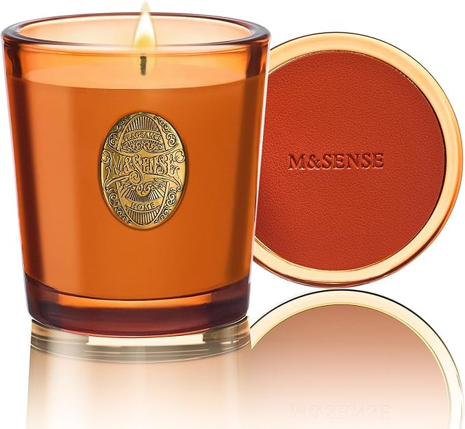 M&SENSE Orange Goji Scented Candle | Orange Candle for Home Scented, Gift for Women | 9.2 oz Soy ... | Amazon (US)