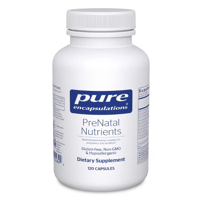 Pure Encapsulations PreNatal Nutrients - For Pregnancy & Lactation - With Folate, Choline & Iron - Gluten Free & Non-GMO - 120 Capsules | Target