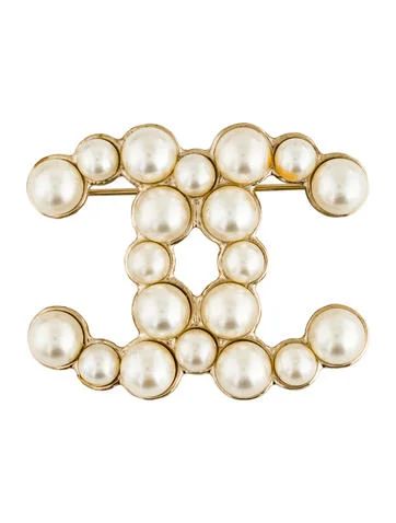 Pearl CC Brooch | The Real Real, Inc.