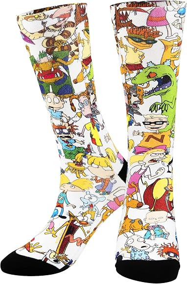 Odd Sox, 90's Squad Nickelodeon Cartoon, Fun Cute Socks for Women, 5-10 | Amazon (US)
