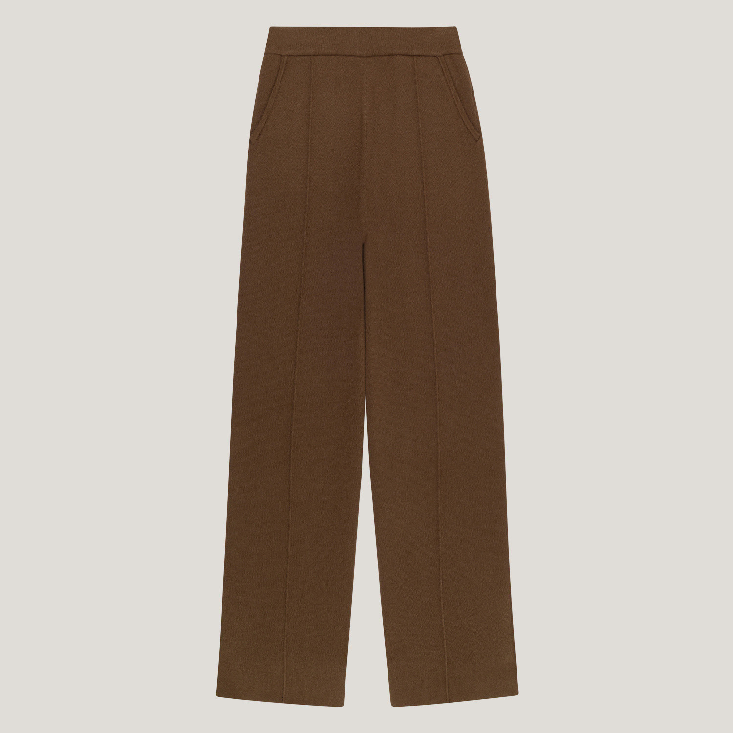 Everyday Knit Trousers - Chocolate | EllandEmm