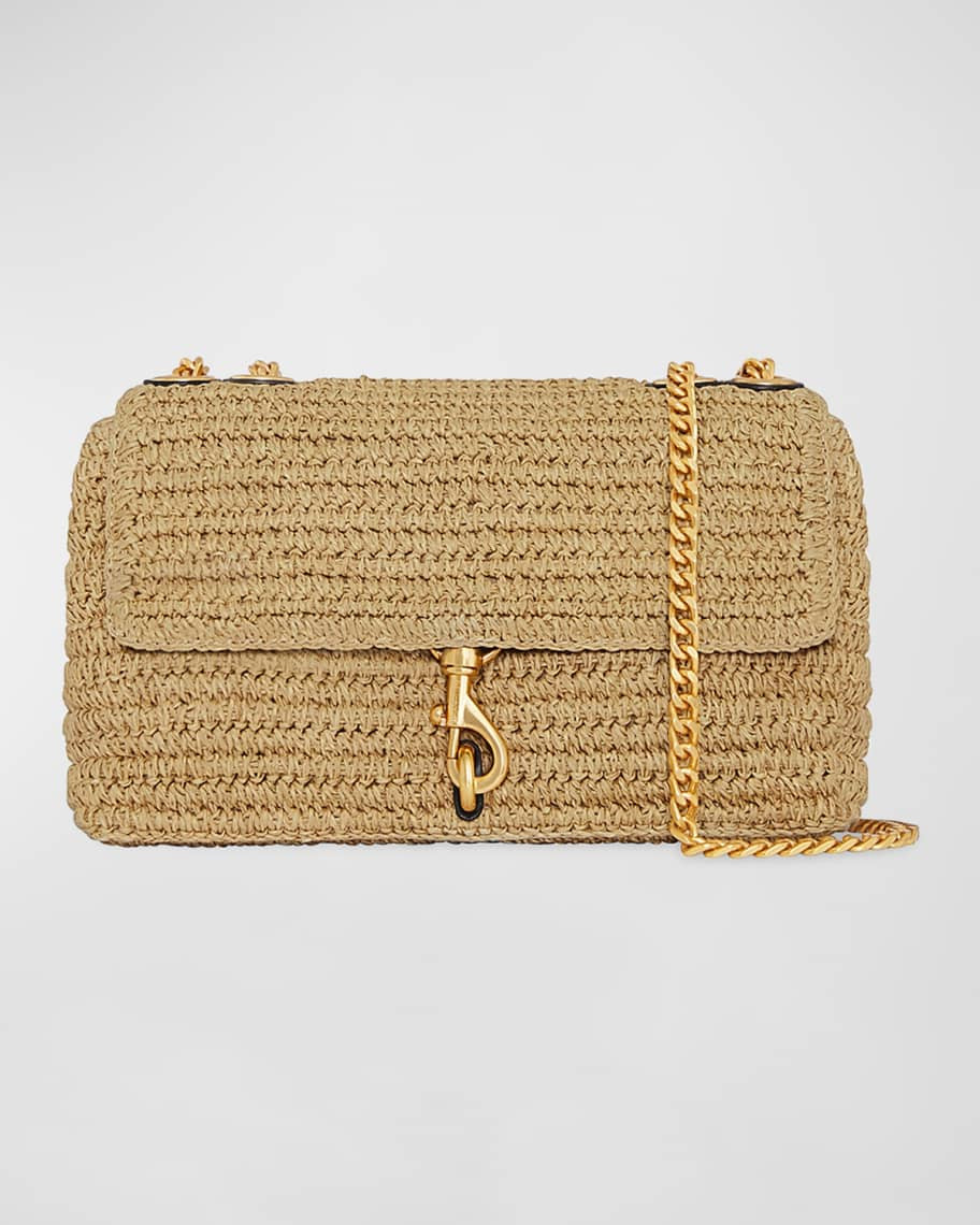 Rebecca Minkoff Edie Medium Woven Crossbody Bag | Neiman Marcus