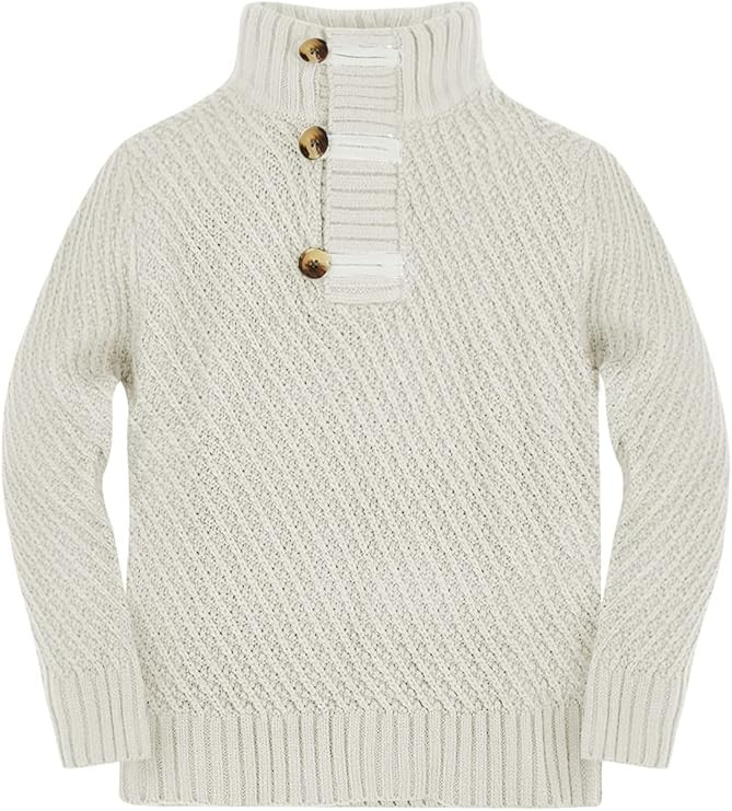 Makkrom Toddler Sweater Baby Boy Girl Turtleneck Cable Knit Sweaters Long Sleeve Christmas Outwea... | Amazon (US)