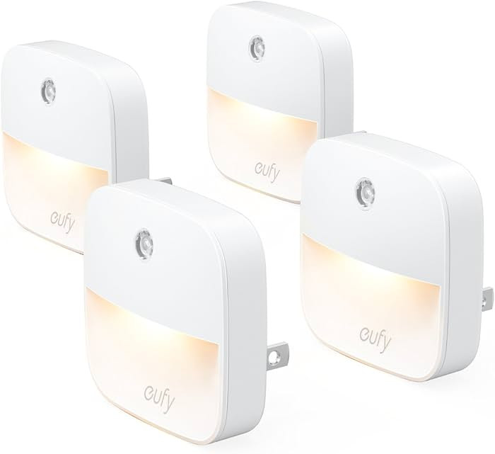 eufy by Anker, Plug-in Night Light, Warm White LED, Dusk-to-Dawn Sensor, Bedroom, Bathroom, Kitch... | Amazon (US)