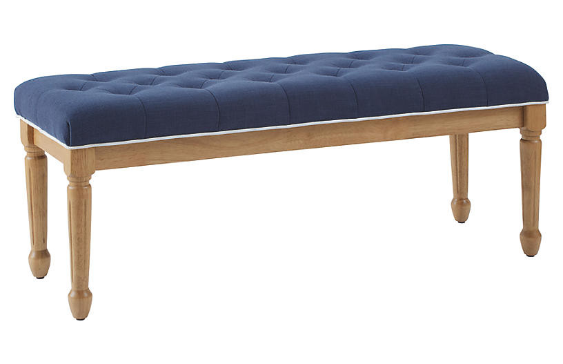 Jasmine Bench, Navy | One Kings Lane