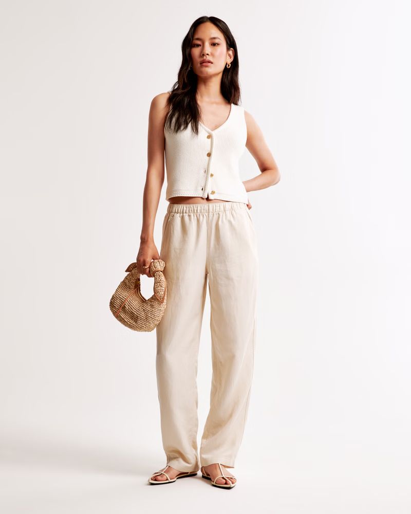 Straight Pull-On Pant | Abercrombie & Fitch (US)