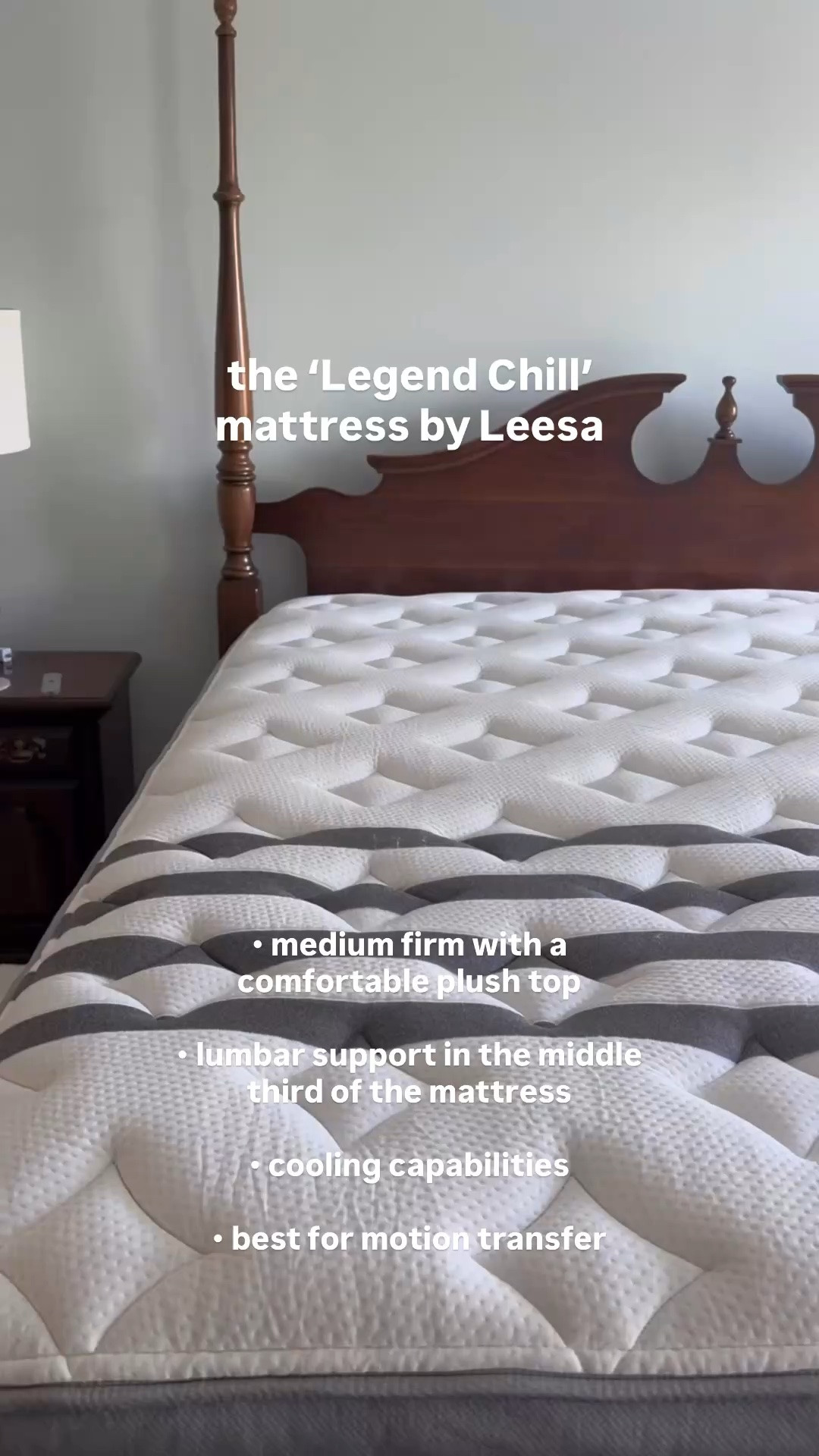 My team member, Caitlin needed a new mattress so she snagged the Leesa ‘Legend Chill’ - it’s a bit more medium-firm and supportive than the one I have (Sapira Hybrid Chill) but still has a super plush top and is super comfy! @leesasleep #leesapartner