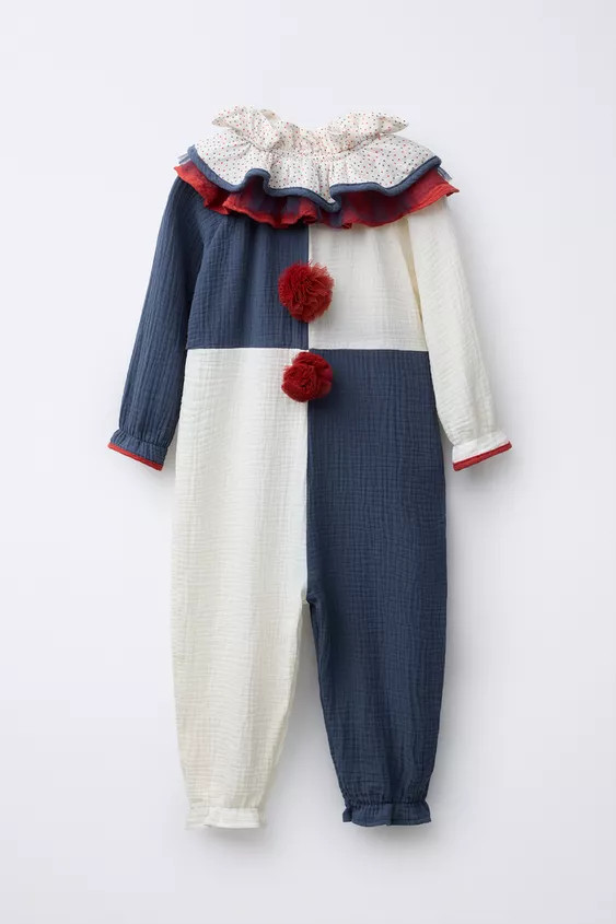 TEXTURED CLOWN JUMPSUIT COSTUME | Zara US