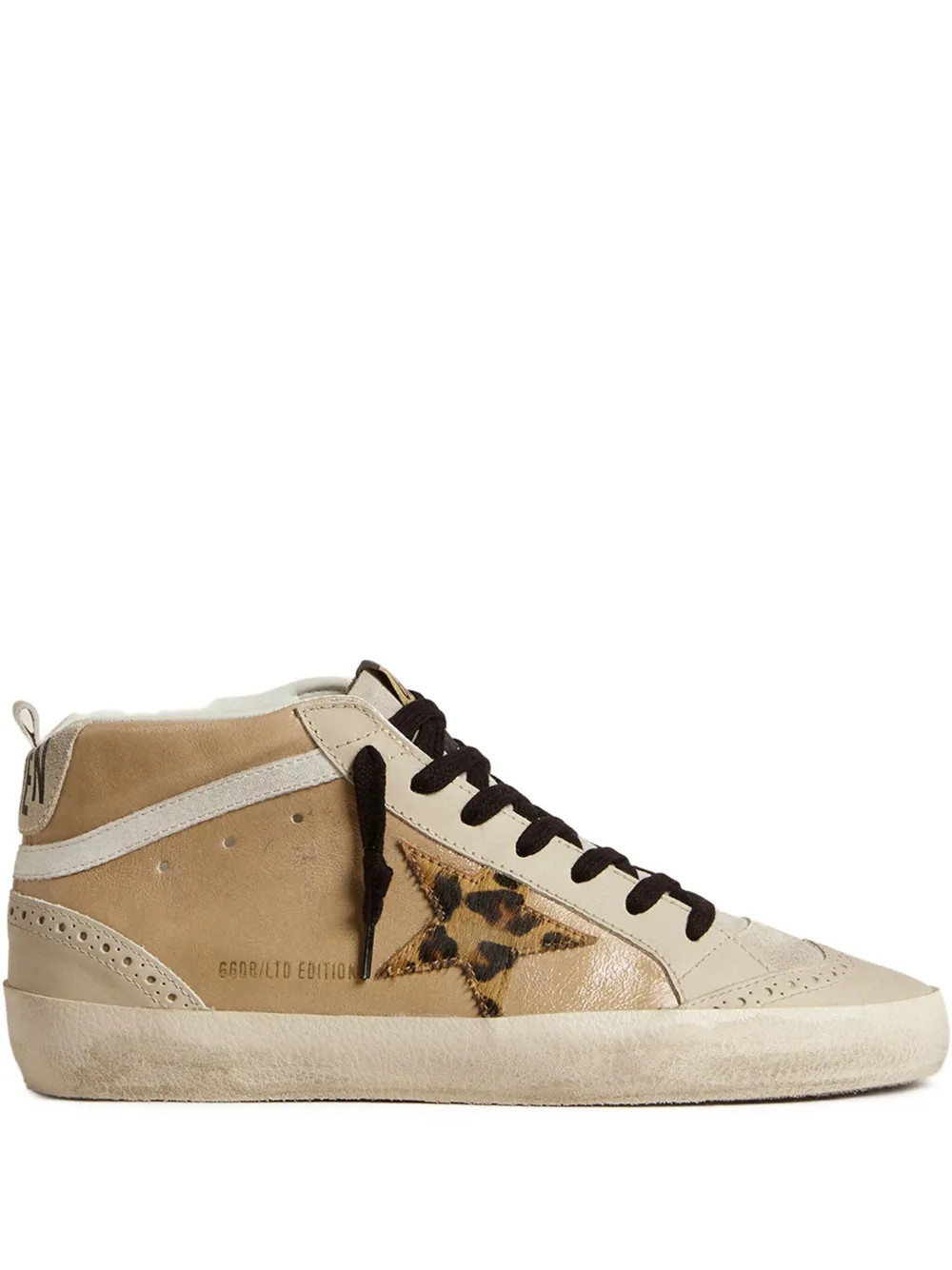 Golden Goose Mid Star leopard-print Sneakers | Neutrals | FARFETCH | Farfetch Global