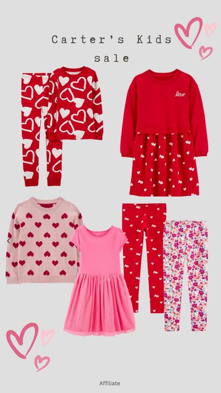 Carter’s kids Valentine’s Day outfits on sale now! Cute valentines pajamas for kids

#LTKkids #LTKsalealert #LTKSeasonal