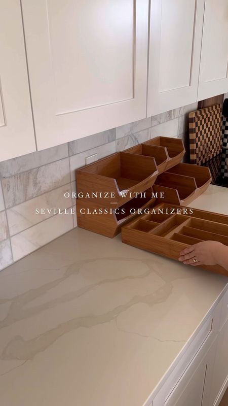 Part 2 of organizing my kitchen!! These bamboo organizers are GREAT for drawers, cabinets, desks and pantries! So many uses for them and helps keep things pretty and tidy 😍 

Home Organizing, organized, tidy home, kitchen organization, under sink, storage bins, storage containers, spring cleaning

#LTKSpringSale #LTKfamily #LTKhome