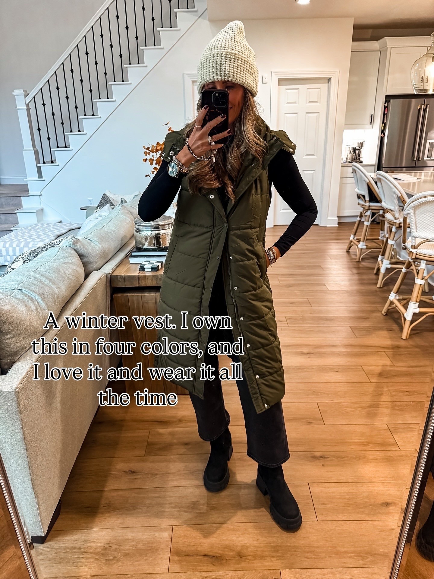 My must have winter vest, long vest, puffer vest, winter essentials, themominstylee

#LTKSeasonal #LTKootd #LTKStyleTip