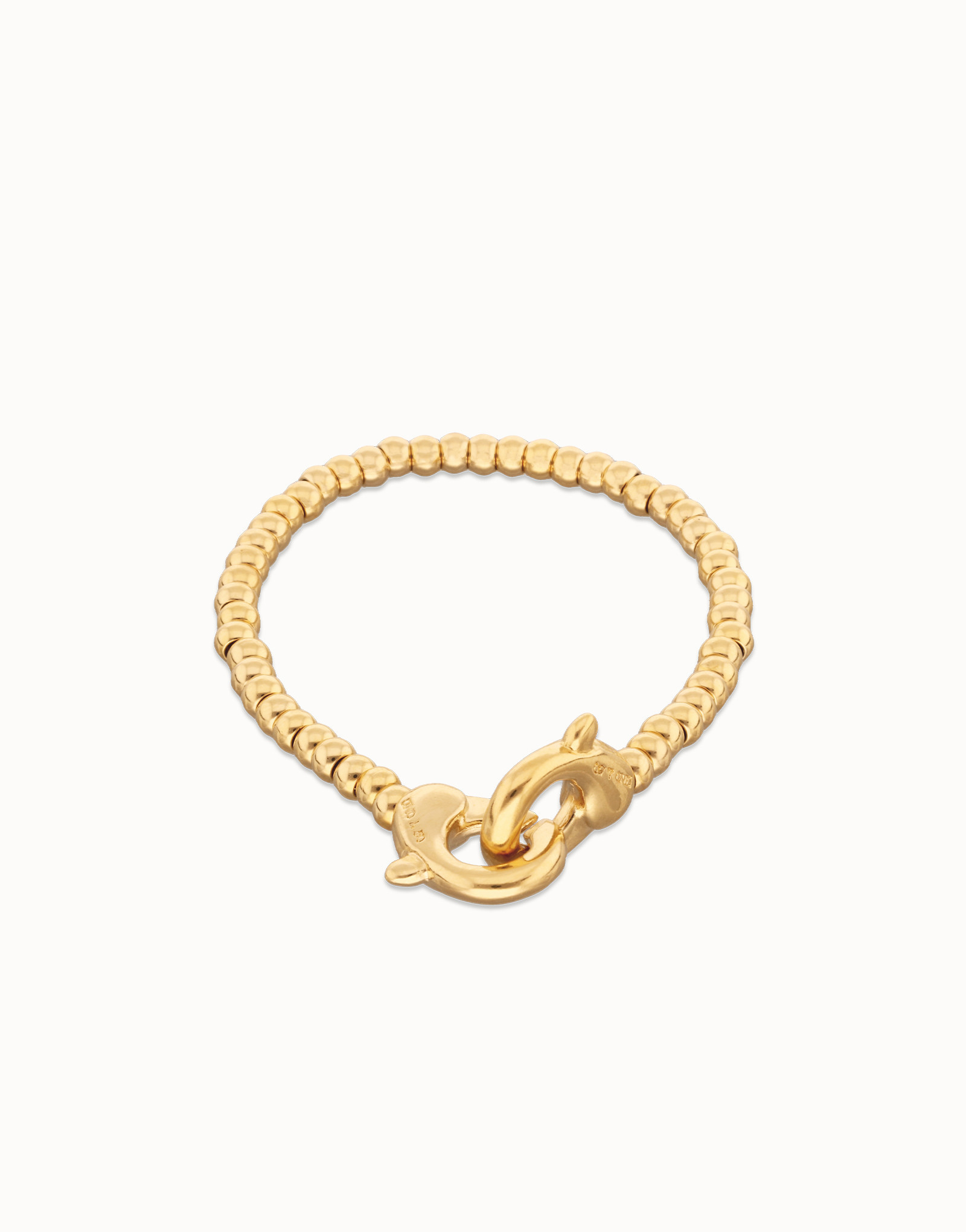 Small beads bracelet with interlocking carabiner | UNOde50