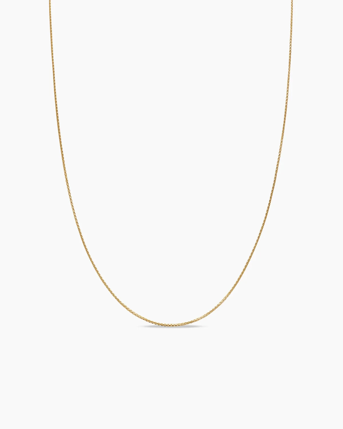 David Yurman | Box Chain Necklace in 18K Yellow Gold, 1.7mm | David Yurman