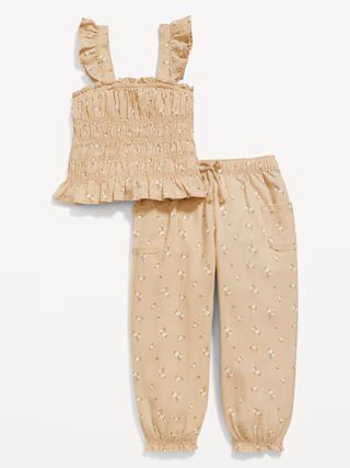 Sleeveless Smocked Top and Pants Set for Toddler Girls | Old Navy (US)