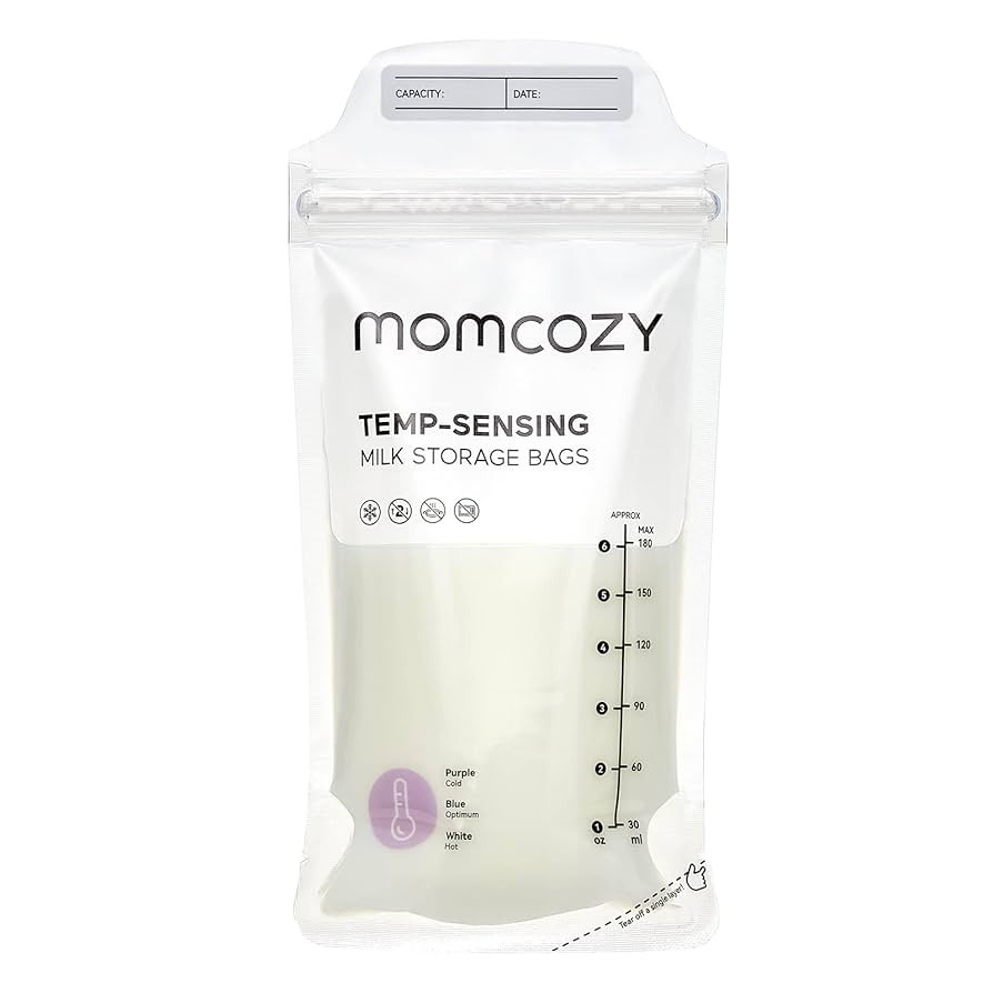 Momcozy Breastmilk Storing Bags, Temp-Sensing Discoloration Milk Storing Bags for Breastfeeding, ... | Amazon (US)
