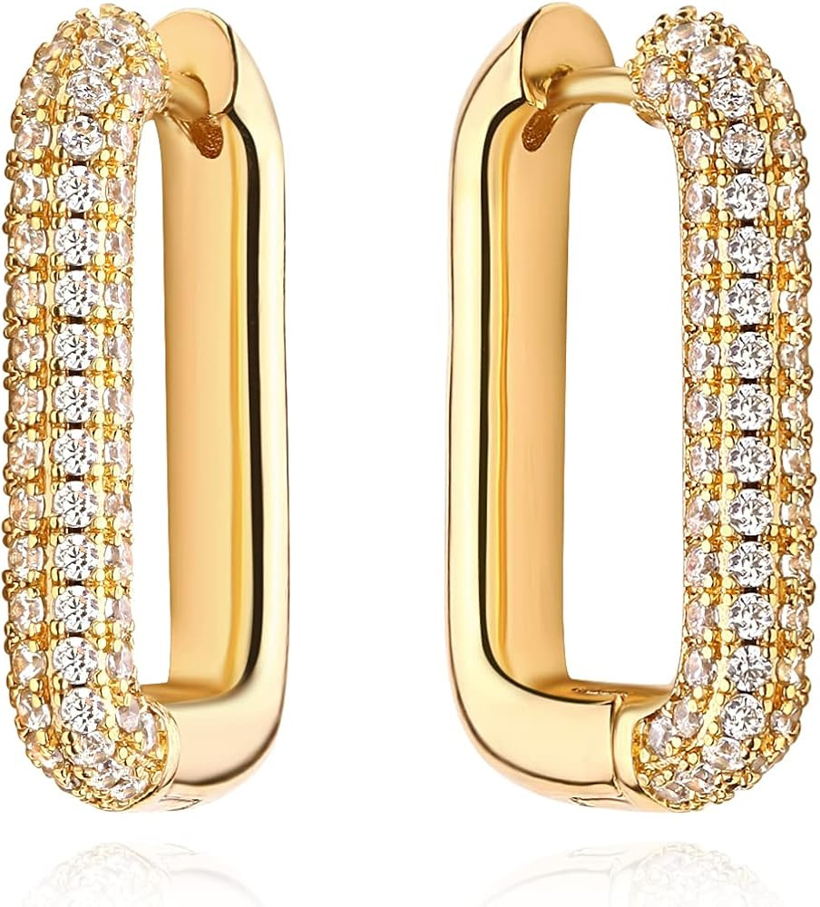 MYEARS Women Huggie Earrings Gold Hoop 14K Gold Filled Small Simple Handmade Hypoallergenic Every... | Amazon (US)