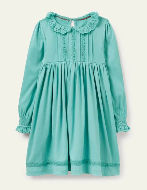 Broderie Collar Jersey Dress | Boden (US)