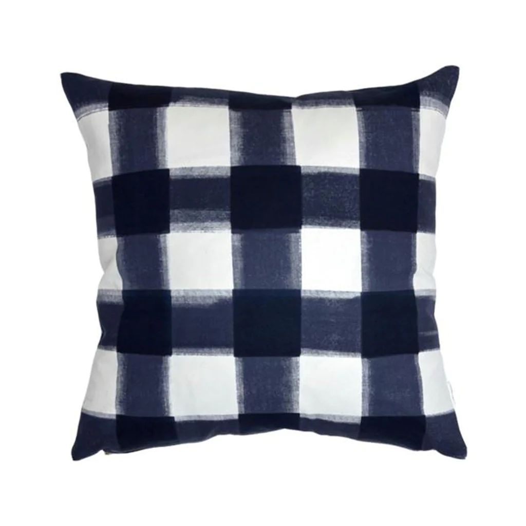 Navy Burnside Buffalo Check Pillow | Caitlin Wilson Design