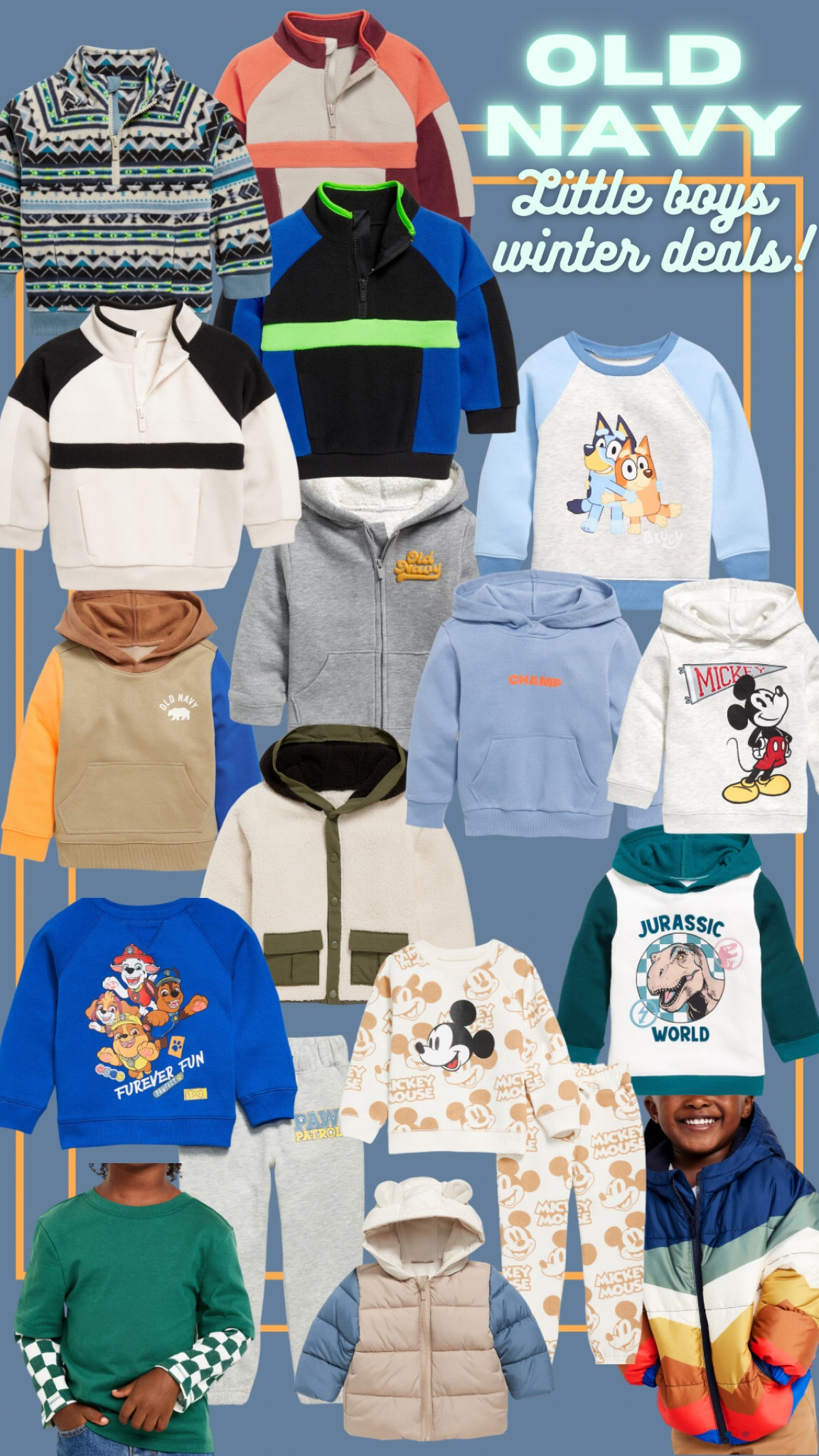 Old navy sale on winter clothes for little boys 

#LTKSeasonal #LTKSaleAlert #LTKHoliday